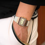 Casio Vintage Super Slim Digital Cloth Belt Watch A700WEGL-7AEF