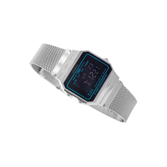 Casio Vintage Super Slim Digital Mesh Chain Watch A700WEMS-1BDF