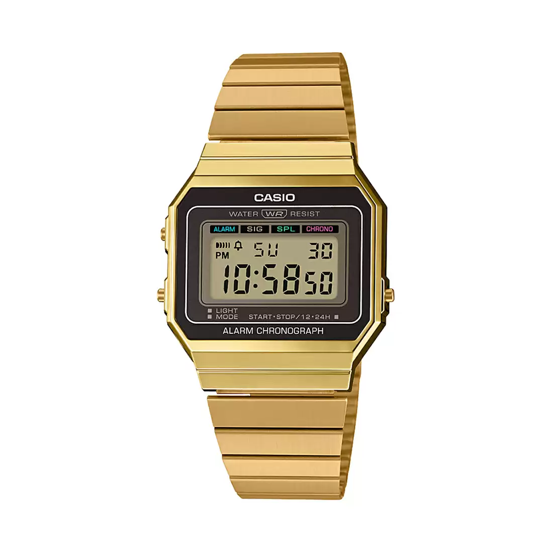 Casio Vintage Super Slim Digital Chain Watch A700WG-9ADF