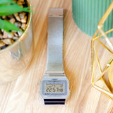 Casio Vintage Super Slim Digital Mesh Chain Watch A700WM-7ADF