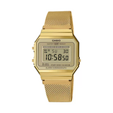 Casio Vintage Super Slim Digital Mesh Chain Watch A700WMG-9ADF