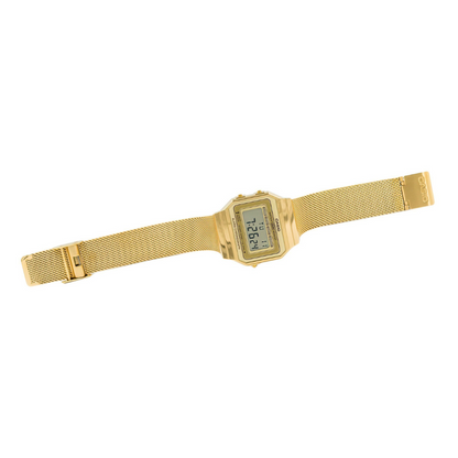 Casio Vintage Super Slim Digital Mesh Chain Watch A700WMG-9ADF