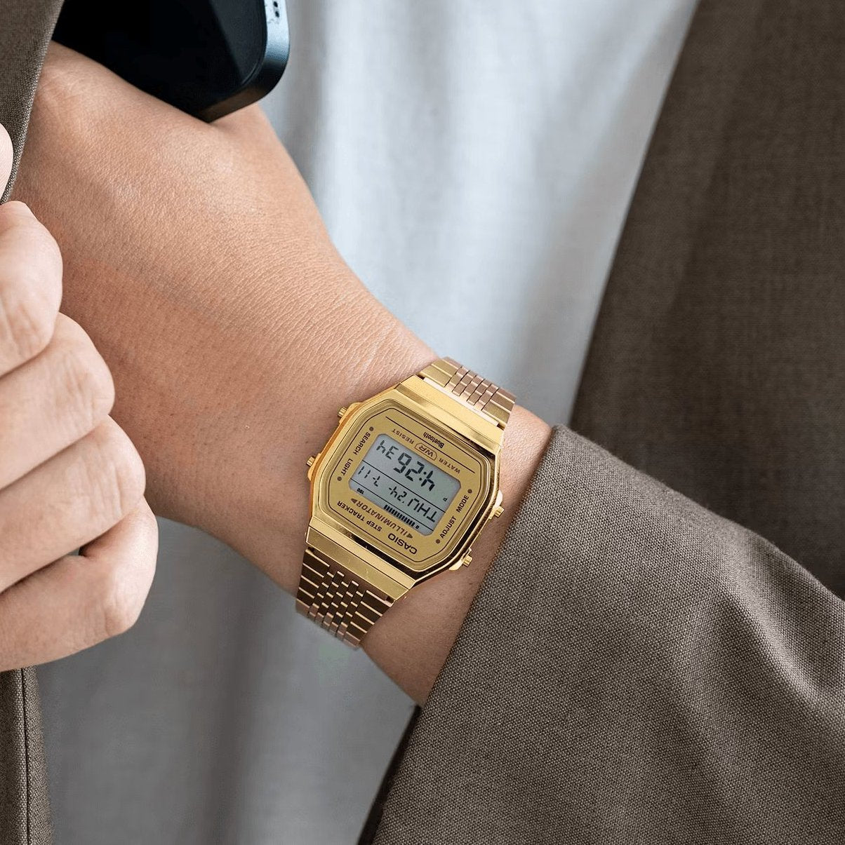 Casio Vintage Step Tracker Bluetooth Chain Watch ABL-100WEG-9ADF