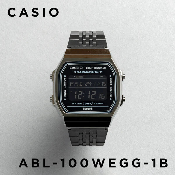 Casio Vintage Step Tracker Bluetooth Chain Watch ABL-100WEGG-1BDF