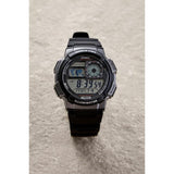 Casio Youth World Time Digital Resin Belt Watch AE-1000W-1BVDF