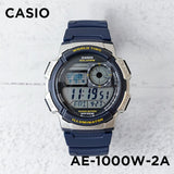 Casio Youth World Time Digital Resin Belt Watch AE-1000W-2AVDF