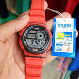 Casio Youth World Time Digital Resin Belt Watch AE-1000W-4AVDF