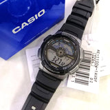 Casio Youth World Time Digital Resin Belt Watch AE-1100W-1AVDF