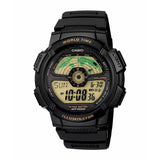 Casio Youth World Time Digital Resin Belt Watch AE-1100W-1BVDF
