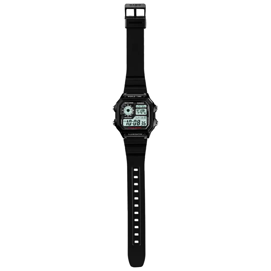 Casio AE-1200WH-1AVDF Youth World Time Digital Watch