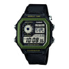 Casio Youth World Time Digital Watch - AE-1200WHB-1BVDF, Nylon Band, Black