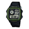 Casio Youth World Time Digital Watch - AE-1200WHB-1BVDF, Nylon Band, Black