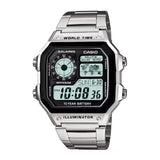 Casio AE-1200WHD-1AVDF Youth World Time Digital Chain Watch