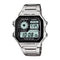 Casio Youth World Time Digital Watch - AE-1200WHD-1AVDF, Stainless Steel Band, Silver