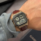 Casio AE-1200WHL-5AVDF Youth World Time Digital Leather Belt Watch