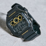 Casio Youth Illuminator World Time Resin Belt Watch AE-1300WH-1AVDF