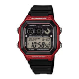 Casio Youth Illuminator World Time Resin Belt Watch AE-1300WH-4AVDF