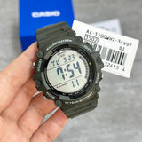 Casio Youth Dual Time Digital Resin Belt Watch AE-1500WHX-3AVDF