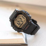 Casio Youth Dual Time Digital Resin Belt Watch AE-1600H-1AVDF
