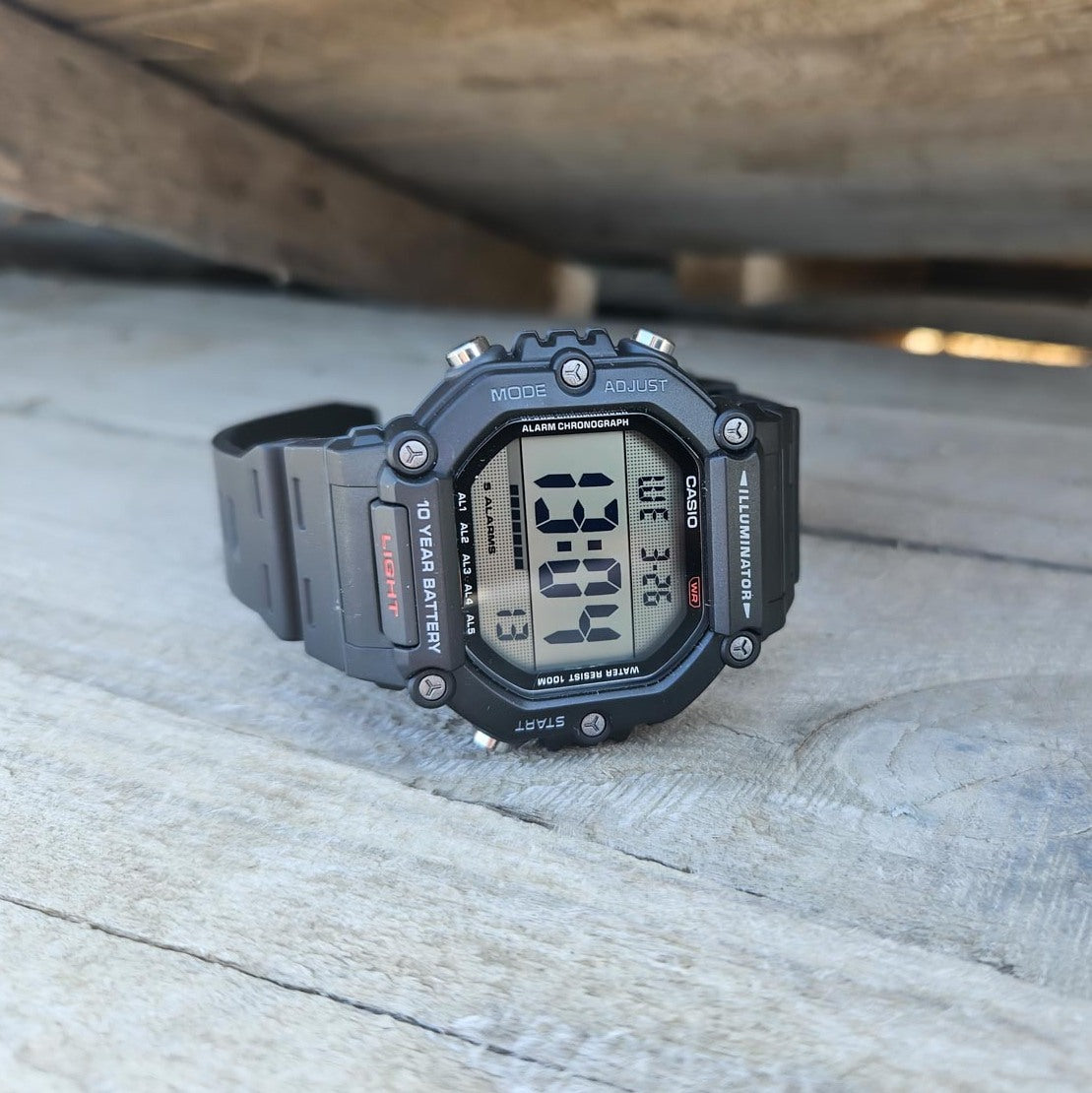 Casio Youth Dual Time Digital Resin Belt Watch AE-1600H-1AVDF