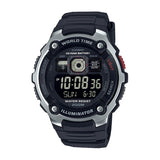 Casio Youth World Time Digital Resin Belt Watch AE-2000W-1BVDF
