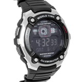 Casio Youth World Time Digital Resin Belt Watch AE-2000W-1BVDF