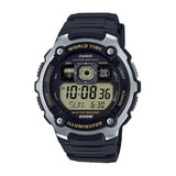 Casio Youth World Time Digital Resin Belt Watch AE-2000W-9AVDF