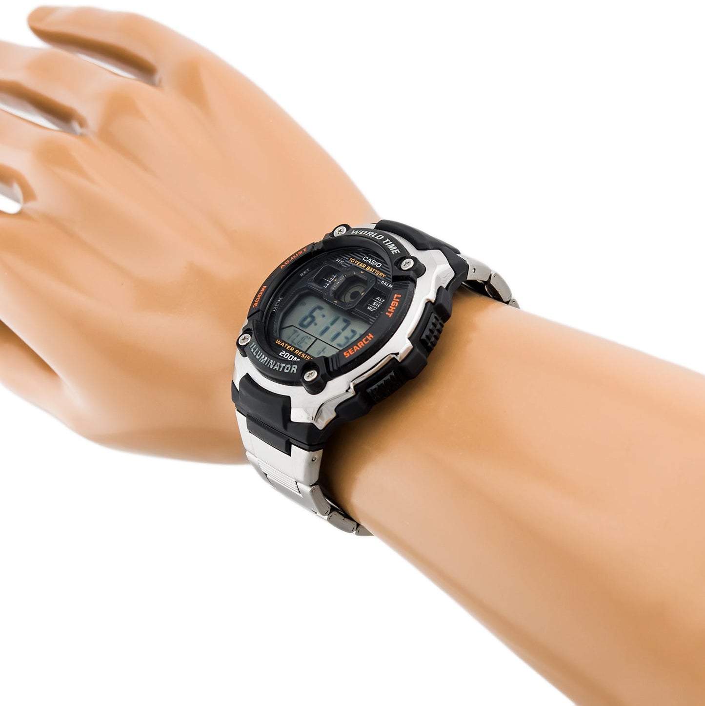 Casio Youth World Time Digital Chain Watch AE-2000WD-1AVDF