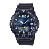 Casio Youth World Time Resin Belt Watch AEQ-100W-2AVDF