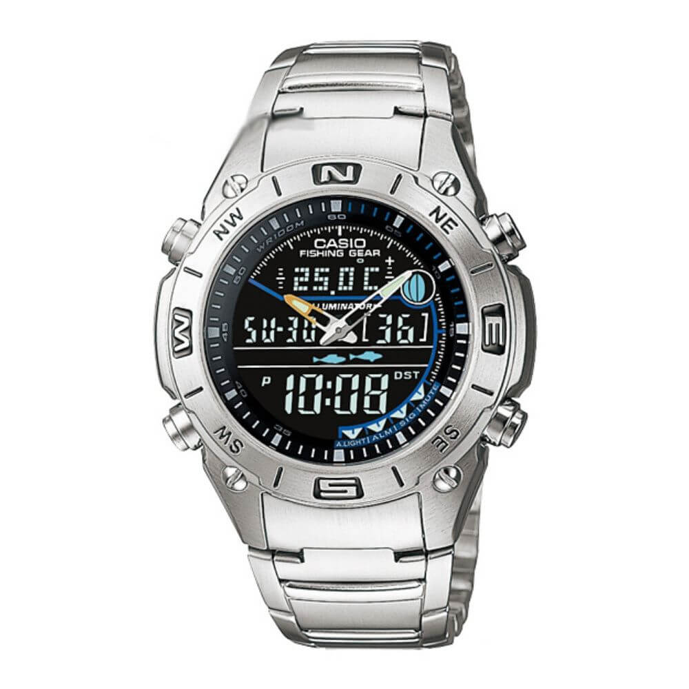 Casio Youth Fishing Gear Stainless Steel Chain Watch AMW-703D-1AVDF