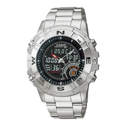 Casio Youth Hunting Timer Stainless Steel Chain Watch AMW-705D-1AVDF