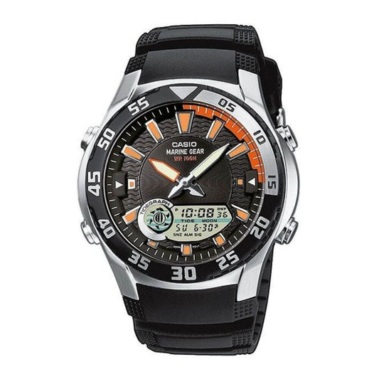 Casio Youth Marine Gear Stainless Steel Resin Belt Watch AMW-710-1AVDF