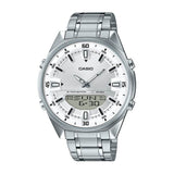 Casio Enticer Dual Time Stainless Steel Chain Watch AMW-830D-7AVDF