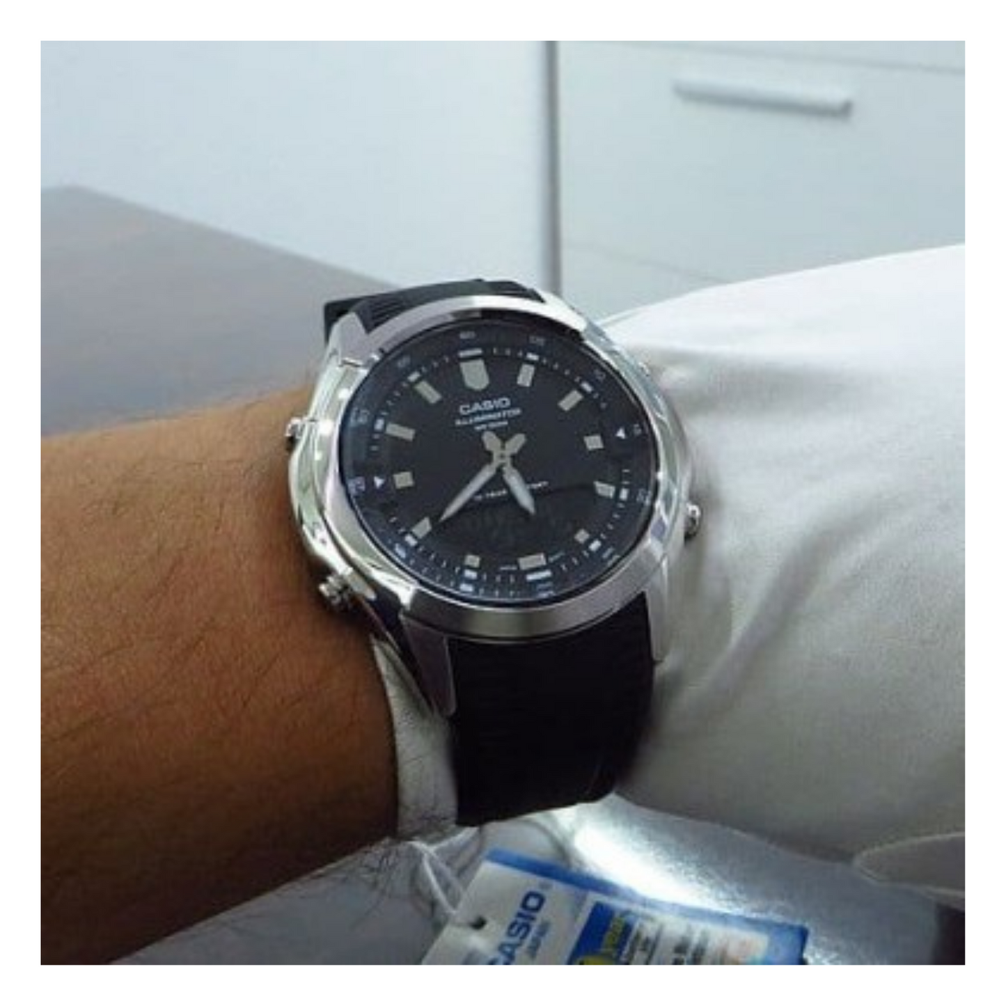 Casio Enticer Dual Time Resin Belt Watch AMW-840-1AVDF