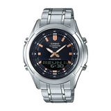 Casio Enticer Dual Time Stainless Steel Chain Watch AMW-840D-1AVDF