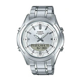 Casio Enticer Dual Time Stainless Steel Chain Watch AMW-840D-7AVDF