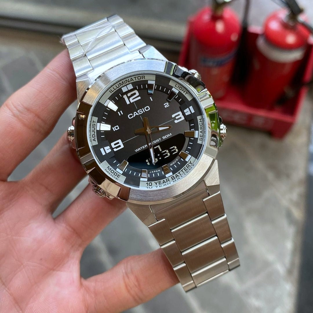 Casio Standard Dual Time Chain Watch AMW-870D-1AVDF