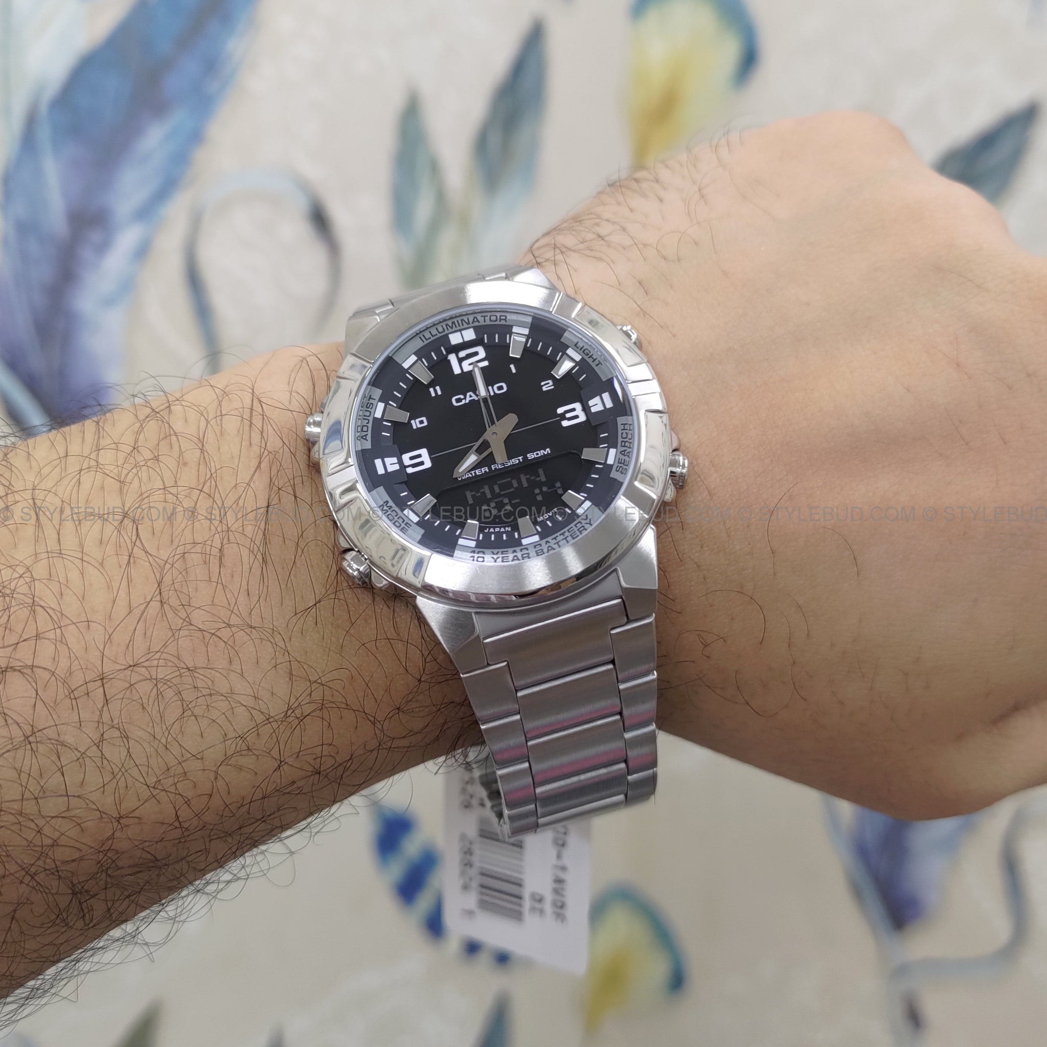 Casio Standard Dual Time Chain Watch AMW-870D-1AVDF