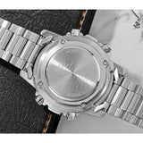 Casio Standard Illuminator Dual Time Stainless Steel Chain Watch AMW-880D-2A2VDF