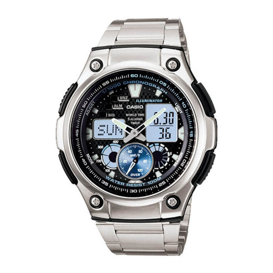 Casio Youth Dual Time Chain Watch AQ-190WD-1AVDF