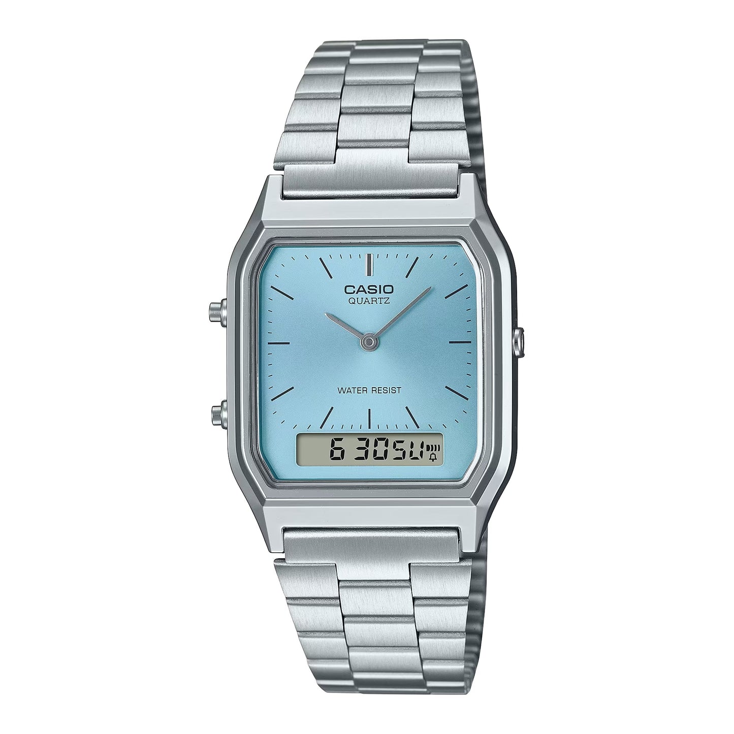 Casio Vintage Dual Time Chain Watch AQ-230A-2A1MQYDF