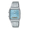 Casio Vintage Dual Time Watch for Men – AQ-230A-2A1MQYDF, Ice Blue Dial, Stainless Steel Band
