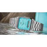 Casio Vintage Dual Time Chain Watch AQ-230A-2A2MQYDF