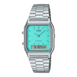 Casio Vintage Dual Time Chain Watch AQ-230A-2A2MQYDF