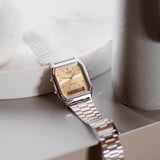Casio Vintage Dual Time Chain Watch AQ-230A-4AMQYDF