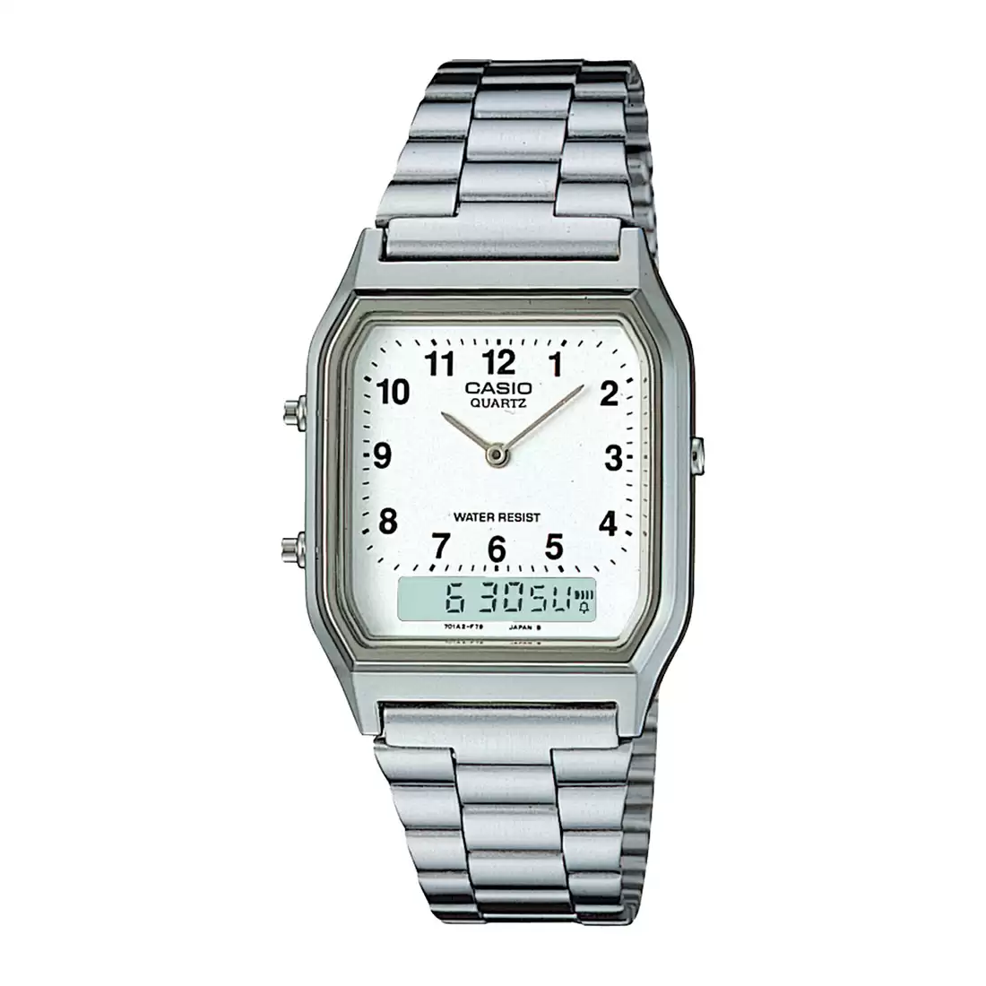 Casio Vintage Dual Time Chain Watch AQ-230A-7BMQ