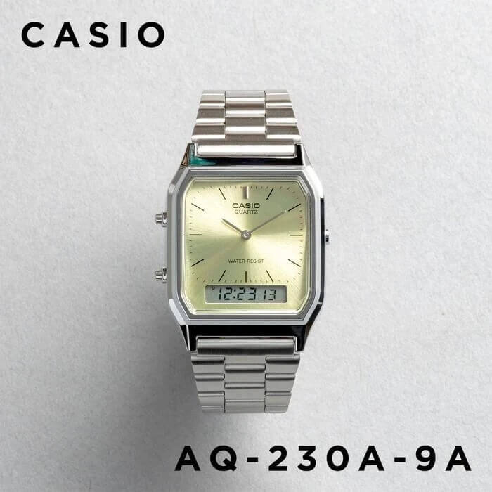Casio Vintage Dual Time Chain Watch AQ-230A-9AMQYDF