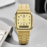 Casio Vintage Dual Time Chain Watch AQ-230GA-9BMQ