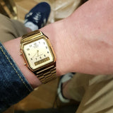 Casio Vintage Dual Time Chain Watch AQ-230GA-9BMQ