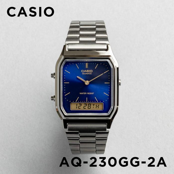 Casio Vintage Dual Time Chain Watch AQ-230GG-2ADF